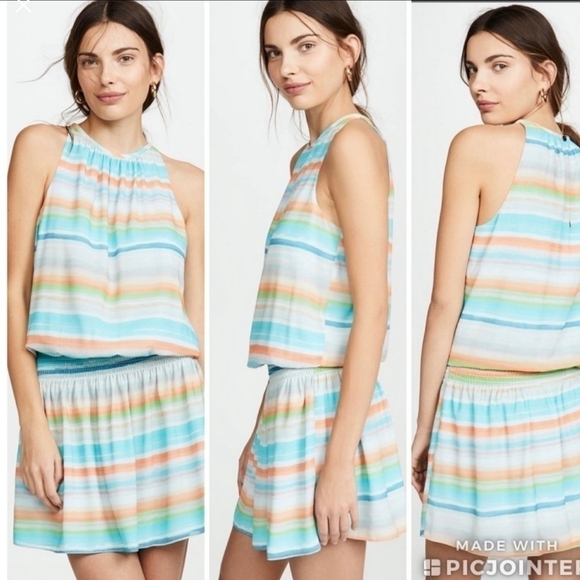 Ramy Brook Printed Paris Sleeveless Dress Multi Color Size: XS - Picture 3 of 15